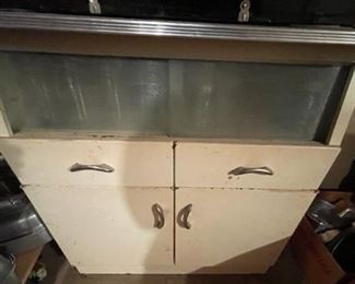 Vintage kitchen cabinet.