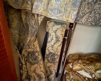 Custom window treatments from the Wagner Sale.