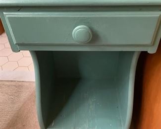 Pair of painted end tables.