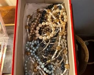 Large selection of costume jewelry.