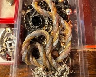 Large selection of costume jewelry.