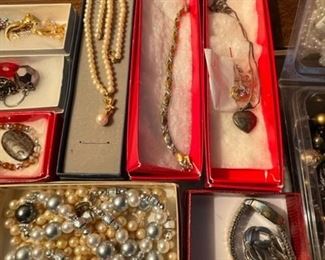 Large selection of costume jewelry.