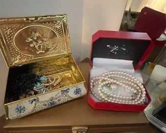 Large selection of costume jewelry.