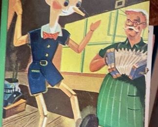 Vintage Pinocchio book.