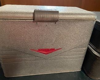 Retro Poloron Thermaster Aluminum cooler ice chest - 1950's.