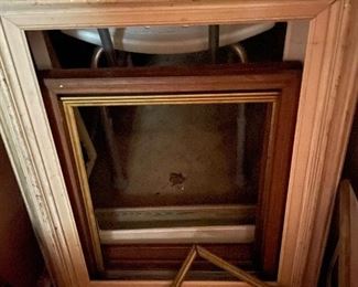 Old wooden frames.