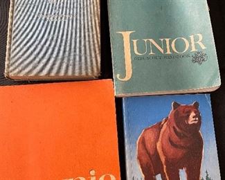 Girl Scout and Cub Scout manuals.