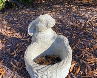 Concrete garden ornaments.