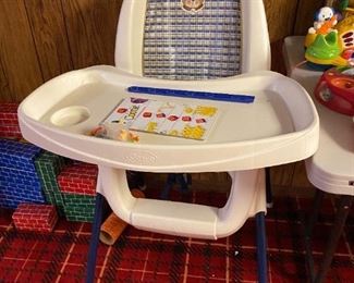 High chair.