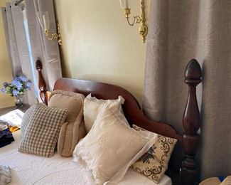 Beautiful three-piece Treasure House in Solid Cherry bedroom set.