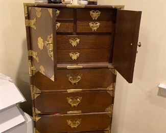 Oriental furniture chest.