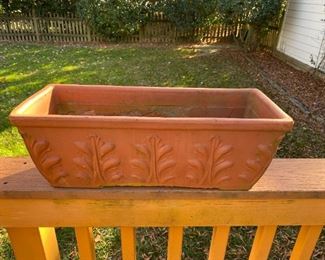 Terracotta planter.