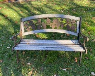 Garden bench.