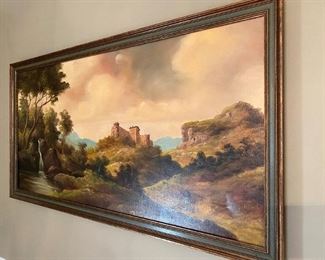 Framed scene of Italy (purchased in Naples, Italy).