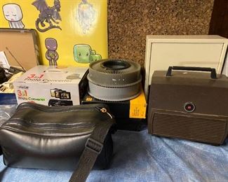 Cameras and accesories.