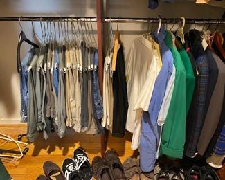 Men's clothes.