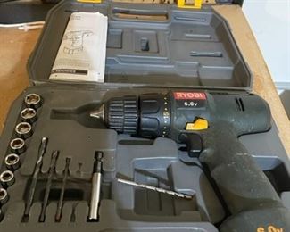 Ryobi power drill.