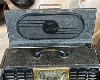 Zenith Trans-Oceanic 8G005YT tube Shortwave Radio	11 x 17.5 x 7.35in	HxWxD

