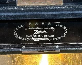 Zenith Trans-Oceanic 8G005YT tube Shortwave Radio	11 x 17.5 x 7.35in	HxWxD
