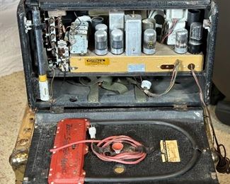 Zenith Trans-Oceanic 8G005YT tube Shortwave Radio	11 x 17.5 x 7.35in	HxWxD
