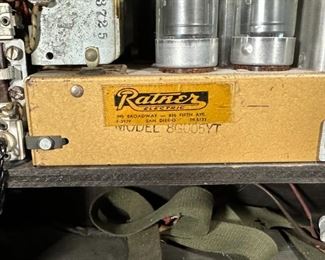 Zenith Trans-Oceanic 8G005YT tube Shortwave Radio	11 x 17.5 x 7.35in	HxWxD
