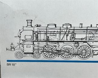 Märklin 3518 Steam Locomotive Series 18 434 Gauge H0 Boxed Marklin HO Train  "Rheingold"	Box:4.5x12x2.5in	HxWxD
