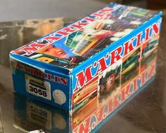 Marklin 3058 HO Red and Cream Electric Locomotive. DB BR151 Toy Train  Märklin	Box: 2.5x10.5x4in	HxWxD
