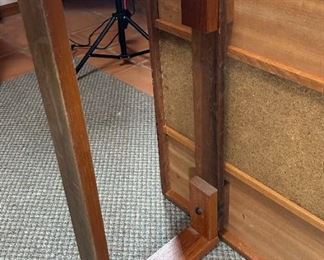 Vintage MCM Danish Modern Trioh Mobler Ox Art Teak & Tile Rectangular Coffee Table Denmark	16.5x33.25x61.25in	HxWxD
