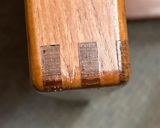 Vintage MCM Danish Modern Trioh Mobler Ox Art Teak & Tile Rectangular Coffee Table Denmark	16.5x33.25x61.25in	HxWxD
