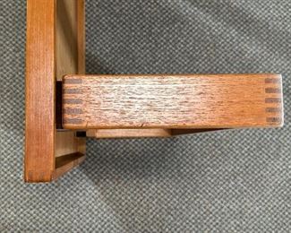 Vintage MCM Danish Modern Trioh Mobler Teak Square Side/Coffee Table Denmark	16.5x33.25x33.25in	HxWxD
