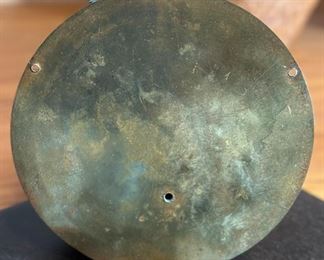 Antique Brass Aneroid Barometer Nautical	3.5x7.5in diameter	
