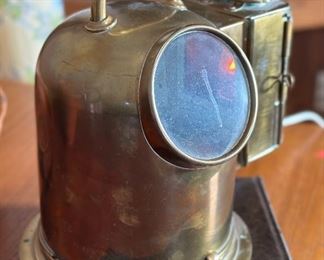 Antique Brass Ship Binnacle with Sestrel Compass	12x11x7in	HxWxD
