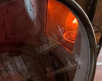 Antique Brass Ship Binnacle with Sestrel Compass	12x11x7in	HxWxD
