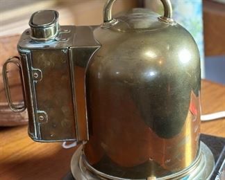 Antique Brass Ship Binnacle with Sestrel Compass	12x11x7in	HxWxD
