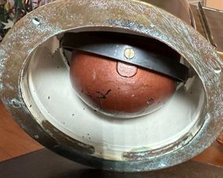 Antique Brass Ship Binnacle with Sestrel Compass	12x11x7in	HxWxD
