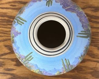 Superstition Mountains Pottery Painted Pot	5 x 2 in diameter at opening	
