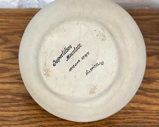 Superstition Mountains Pottery Painted Pot	5 x 2 in diameter at opening	
