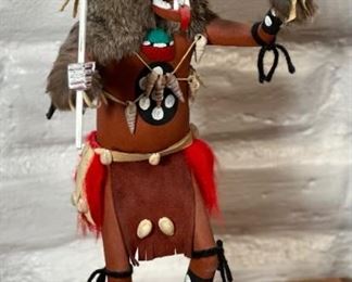 Wolf Kachina Native American	17.5 x 9 x 7.5in	HxWxD
