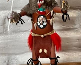 Wolf Kachina Native American	17.5 x 9 x 7.5in	HxWxD
