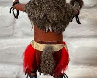 Wolf Kachina Native American	17.5 x 9 x 7.5in	HxWxD
