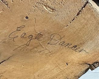 Native American Kachina Doll Eagle Dancer by B Mitchell	18 x 17 x 6.5in	HxWxD
