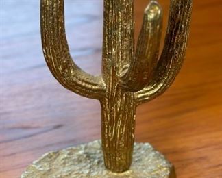 Vintage Brass Cactus Saguaro	9.5 x 6 x 4in	HxWxD
