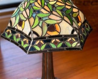 Modern Made Slag Lamp Tiffany Style	17 x 12 x 12in	
