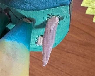 Bowl of Carved Wood Faux Fruit	11 x 12 inches diameter	
