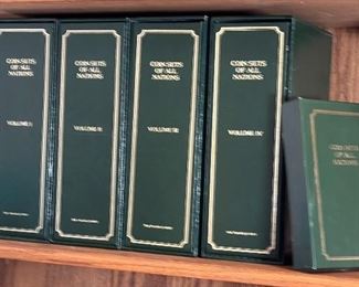 Franklin Mint Coin Sets of All Nations 4 volumes + book of sheets	1 book: 13x4.5x8.75in	

