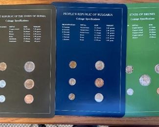 Franklin Mint Coin Sets of All Nations 4 volumes + book of sheets	1 book: 13x4.5x8.75in	
