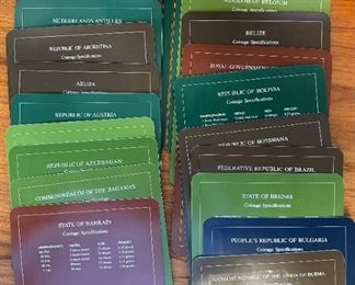Franklin Mint Coin Sets of All Nations 4 volumes + book of sheets	1 book: 13x4.5x8.75in	
