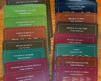 Franklin Mint Coin Sets of All Nations 4 volumes + book of sheets	1 book: 13x4.5x8.75in	
