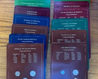 Franklin Mint Coin Sets of All Nations 4 volumes + book of sheets	1 book: 13x4.5x8.75in	
