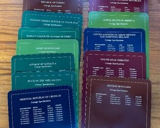 Franklin Mint Coin Sets of All Nations 4 volumes + book of sheets	1 book: 13x4.5x8.75in	
